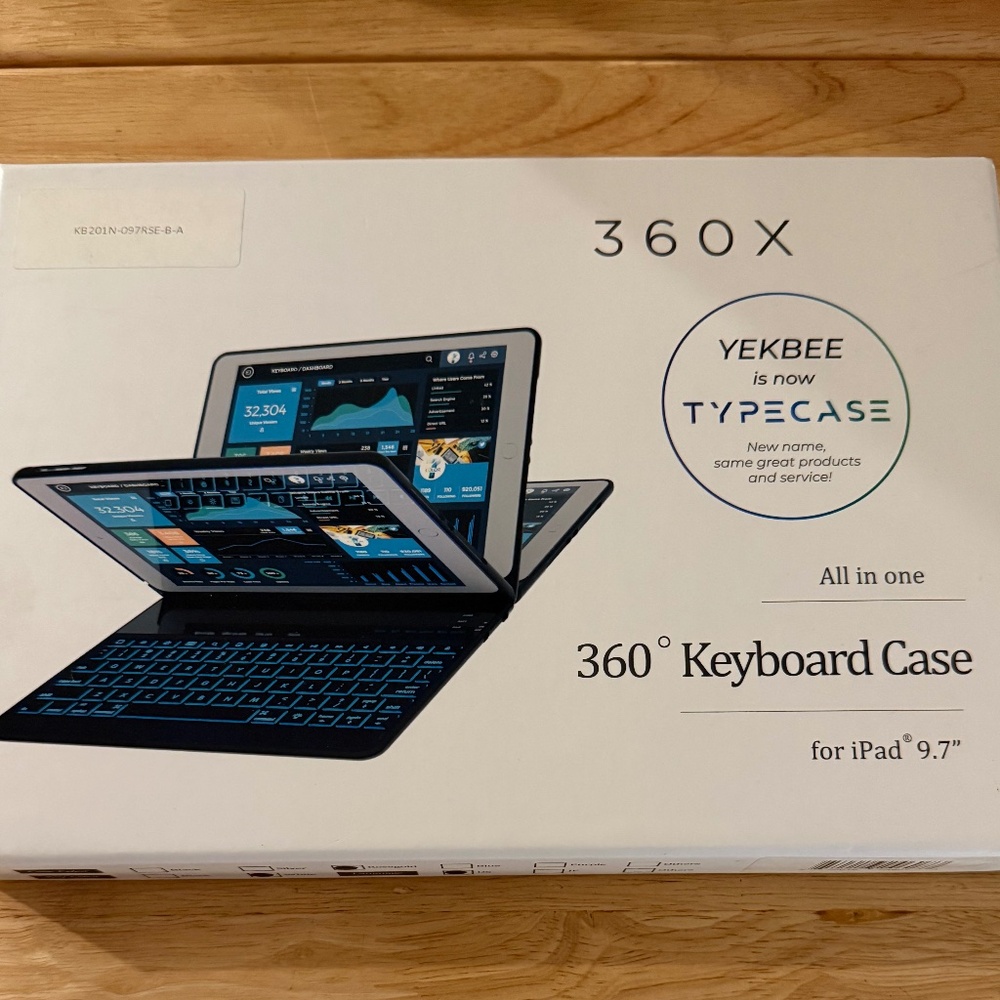 Brand New Rose Gold iPad 9.7" Light Up Keyboard Case